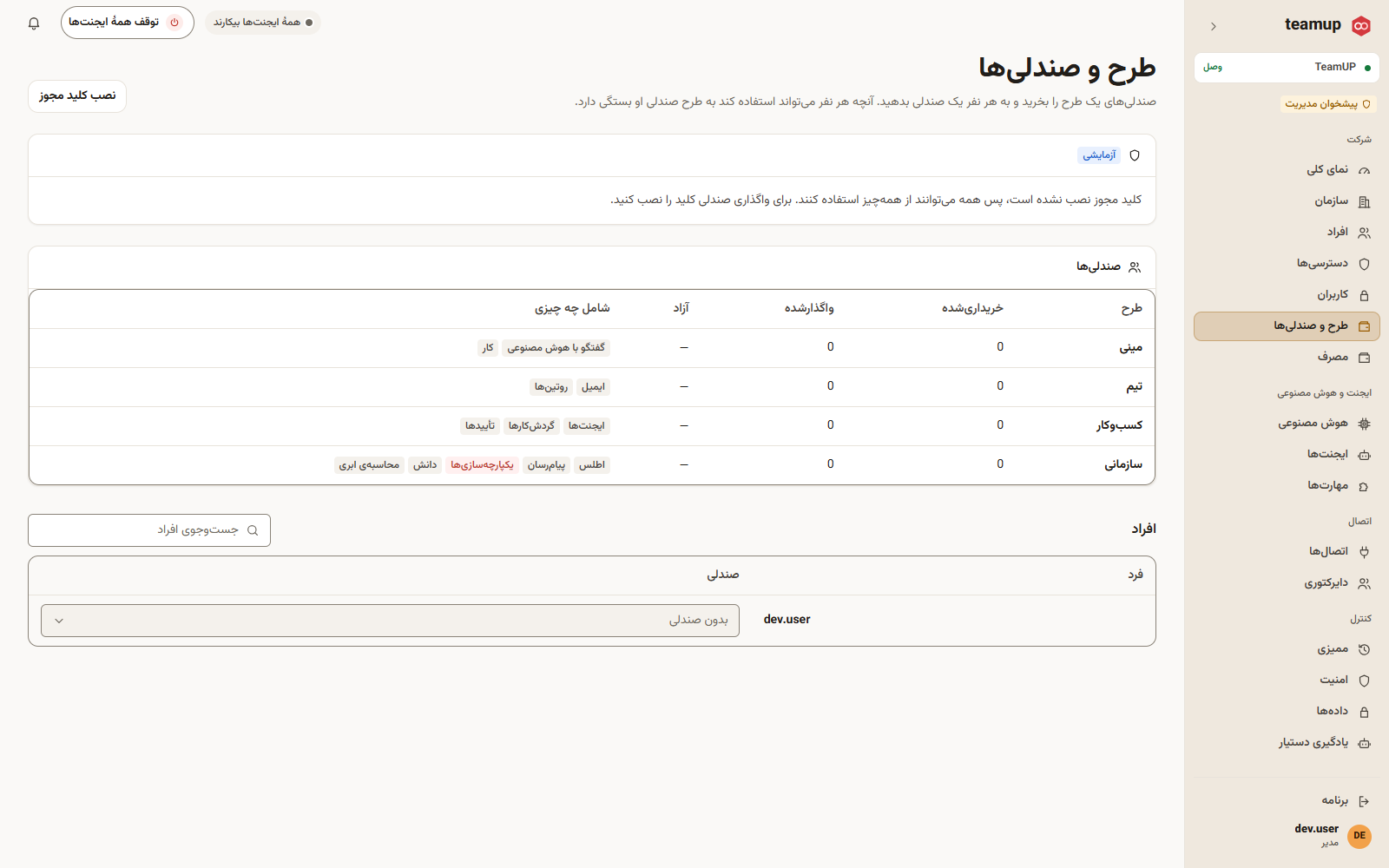 طرح و صندلیها